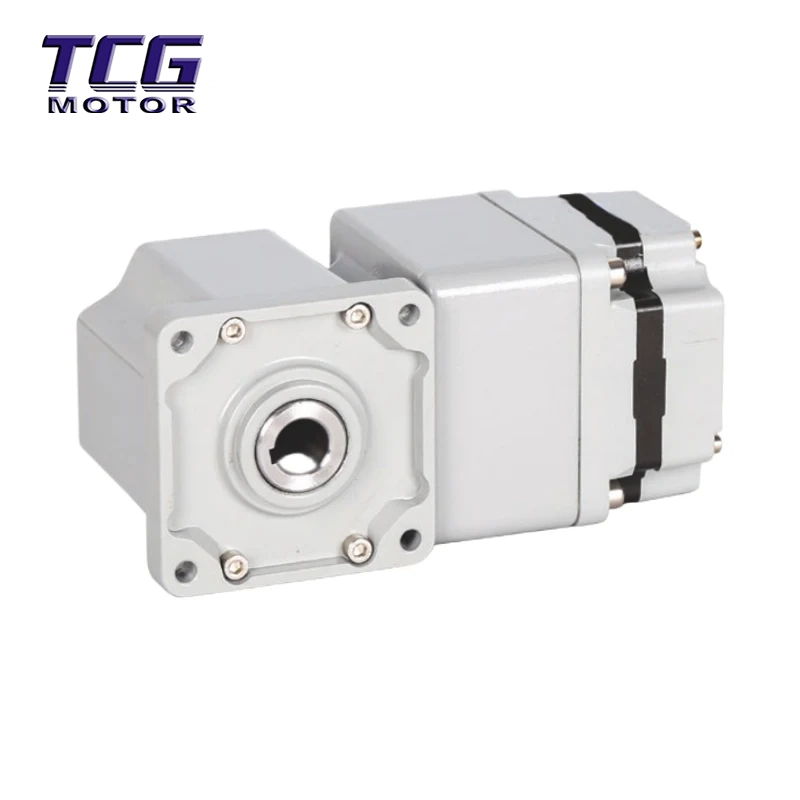 Motor BLDC de 60 W con caja de cambios en ángulo recto de 80 GR