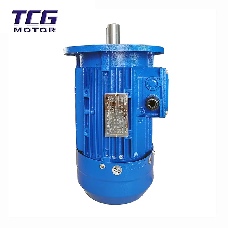 Motor de carcasa de aluminio B5 montado en brida